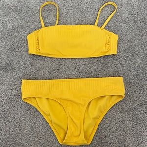 Xhilaration target yellow Bikini strapless